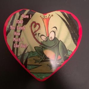 Frog Valentine collectable Tin Valentines Day Box by Shoebox